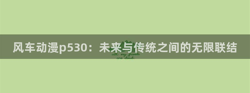 羞羞漫画首页网站：风车动漫p530：未来与传统之间的无限联结